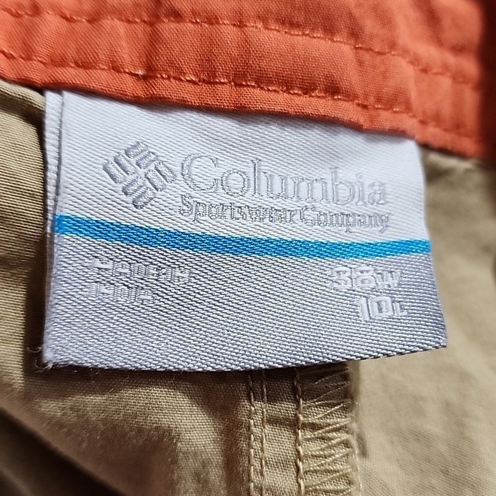 Columbia Shorts Mens Casual Cotton Hiking Outdoor Utility‎ Tan Khaki 38Wx9.5L - Picture 2 of 6